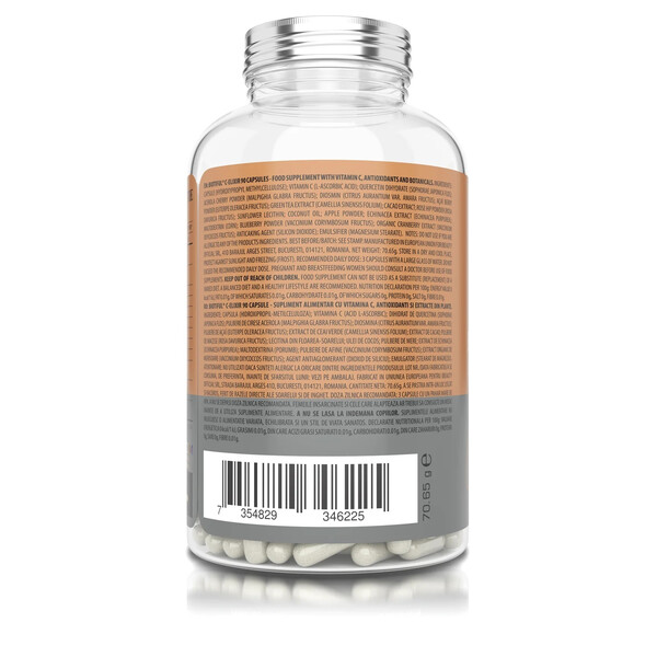 C-Elixir, 90 capsules, Vitamina C lipozomală, Biotiful Life, изображение 3