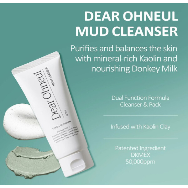 Mud Cleanser, 150 ml, Gel spumă pentru curățare profundă Mud Cleanser,  Dear Ohenul, изображение 2
