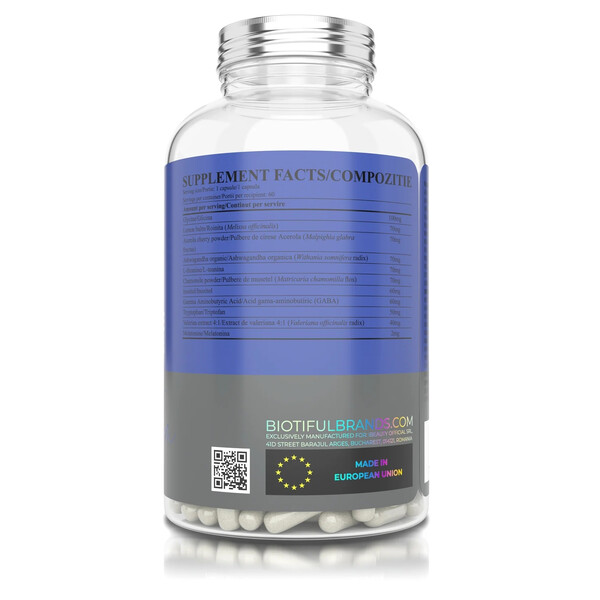 Dream Team, 60 capsules, Formulă nutrițională complexă pentru susținerea somnului, Biotiful Life, изображение 2