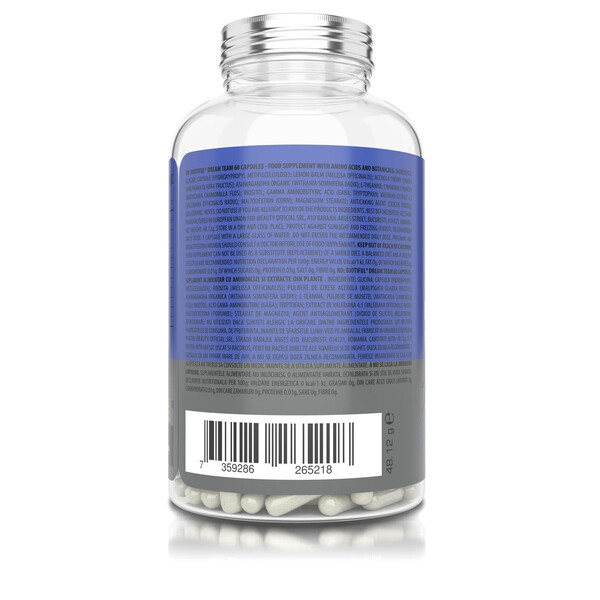 Dream Team, 60 capsules, Formulă nutrițională complexă pentru susținerea somnului, Biotiful Life, изображение 3