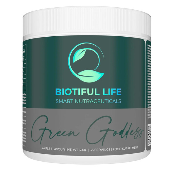 Green Goddess, 300 g, Superfood cu extracte din plante verzi, Biotiful Life
