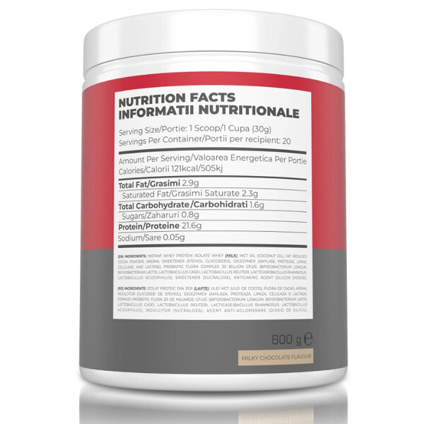 Queen Protein, 600 g, Protein pentru femei aromă ciocolată cu lapte, Biotiful Life, изображение 2